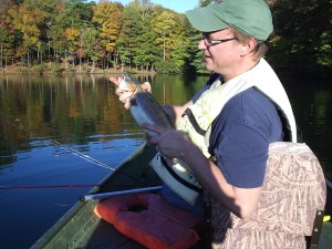 Trout caught on Big Canoe lake