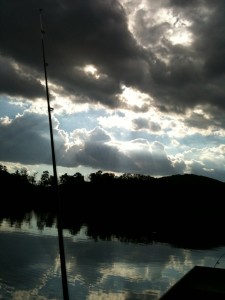 evening on big canoe lake