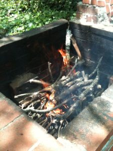 hickory-burning