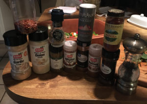 dry spices for vegan black beans