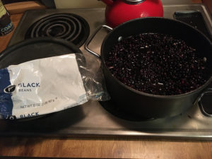 black beans to soak